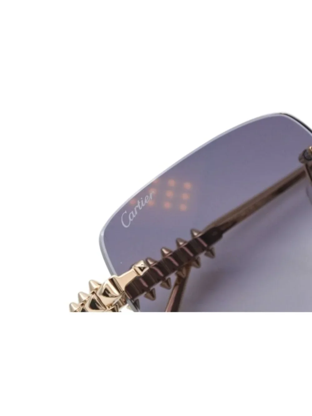 Cartier Crush Sunglasses Eyewear Gray Gold